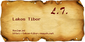 Lakos Tibor névjegykártya