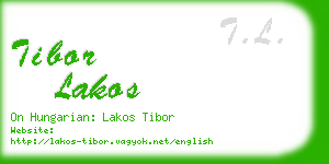 tibor lakos business card